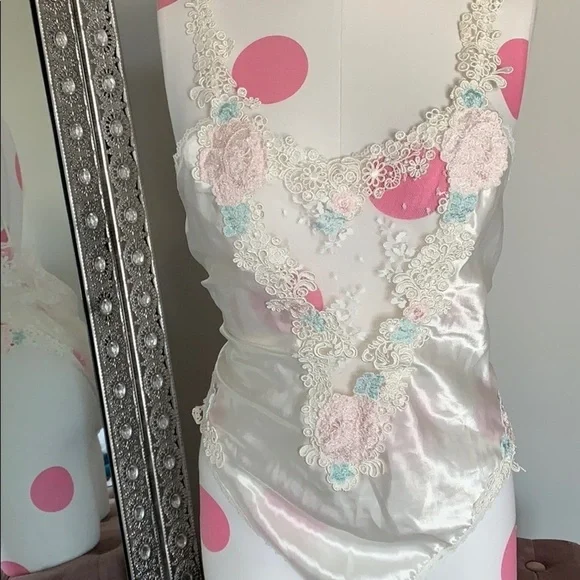 Rare Victoria’s Secret Floral Embroidered Teddy